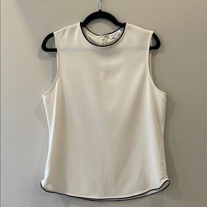 Elegant Off-White Sleeveless Top